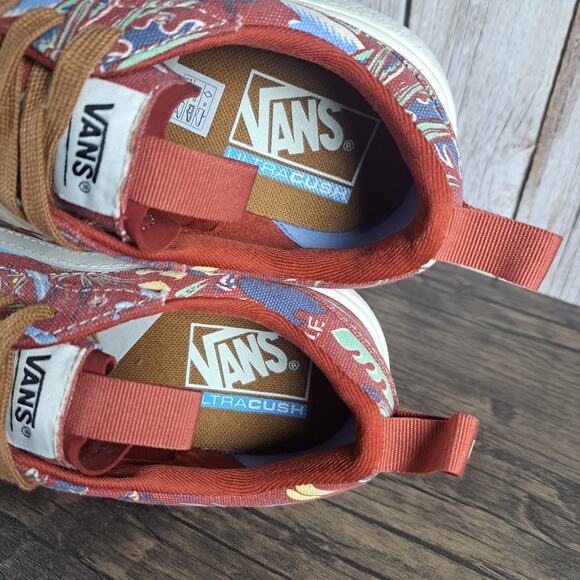 Vans Hawaiian Jungle Floral Ultrarange Exo SE Sneaker Men's Sz 8 Women's 9.5 Red - Picture 7 of 9